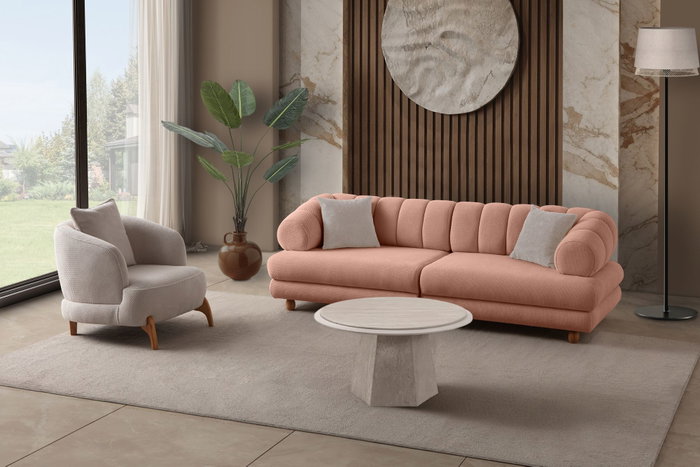 Atelier Del Sofa Gloria - Powder Sofá de 3 Plazas